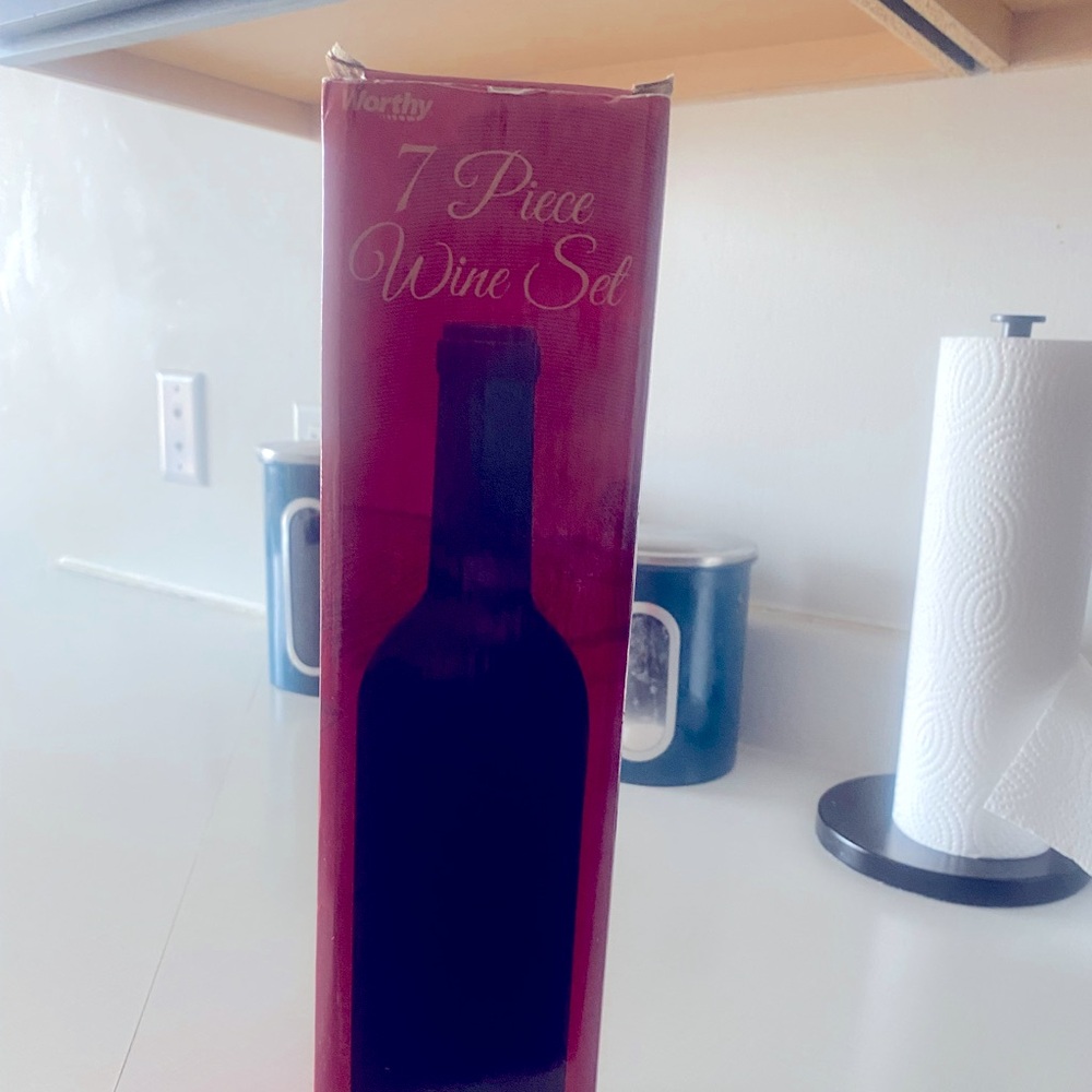 7 piece wine set